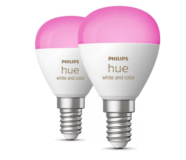 Philips Hue Hue White and color ambiance Żarówka kulka E14 470lm (2szt.) - 1271554 - zdjęcie